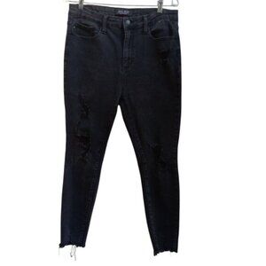 Judy Blue Charcoal distressed jeans sz 13/31
